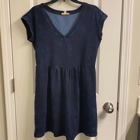 casual denim midi dress Baltic Born Womens Misty Midi Dress | Denim Blue